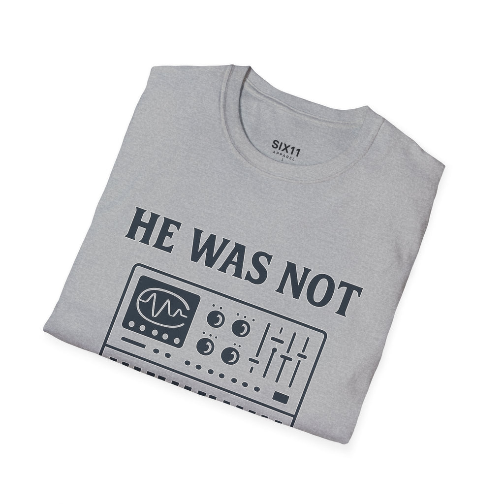 He Was Not - Psalmtronic T-Shirt – Christian Synth Keyboard Music Tee