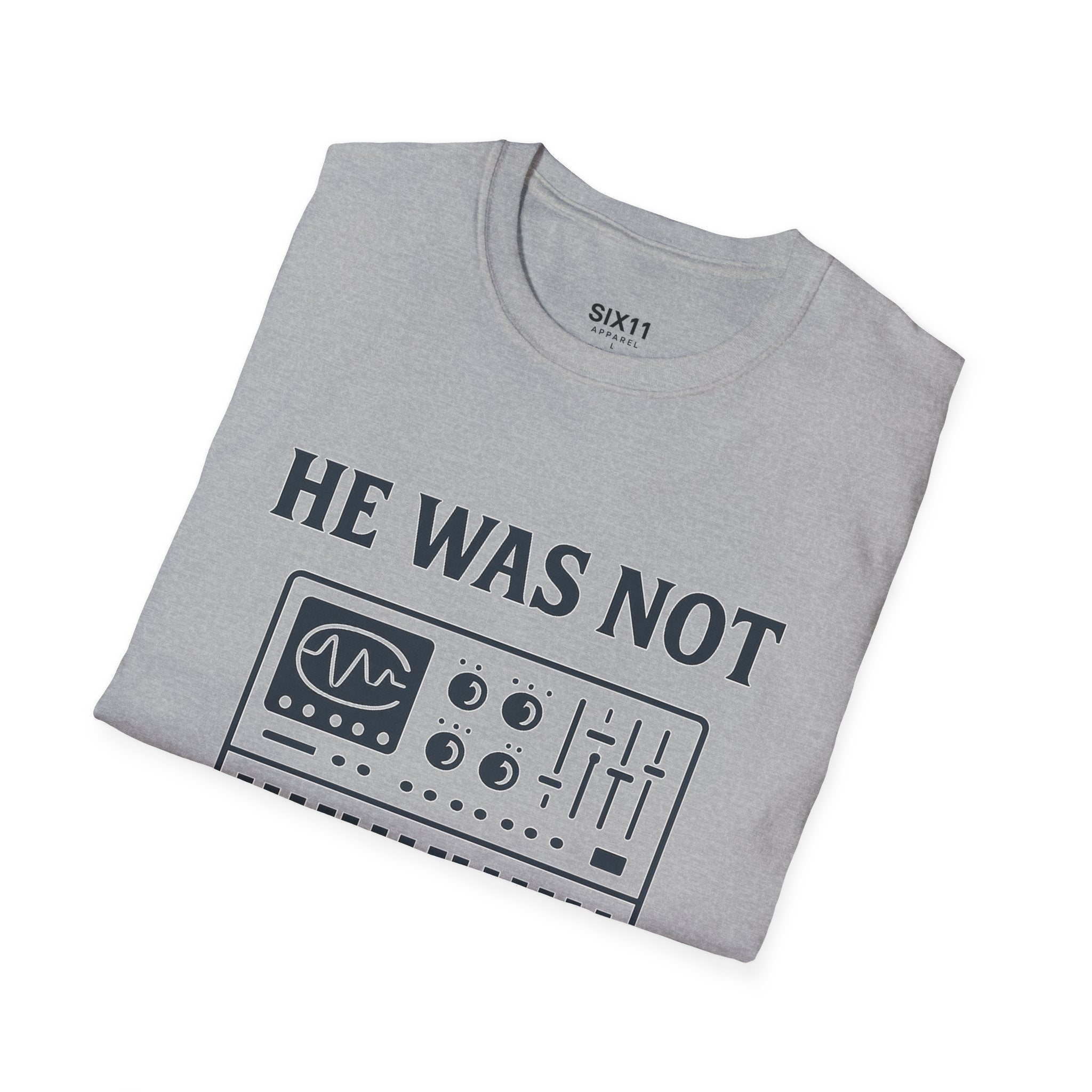 He Was Not - Psalmtronic T-Shirt – Christian Synth Keyboard Music Tee