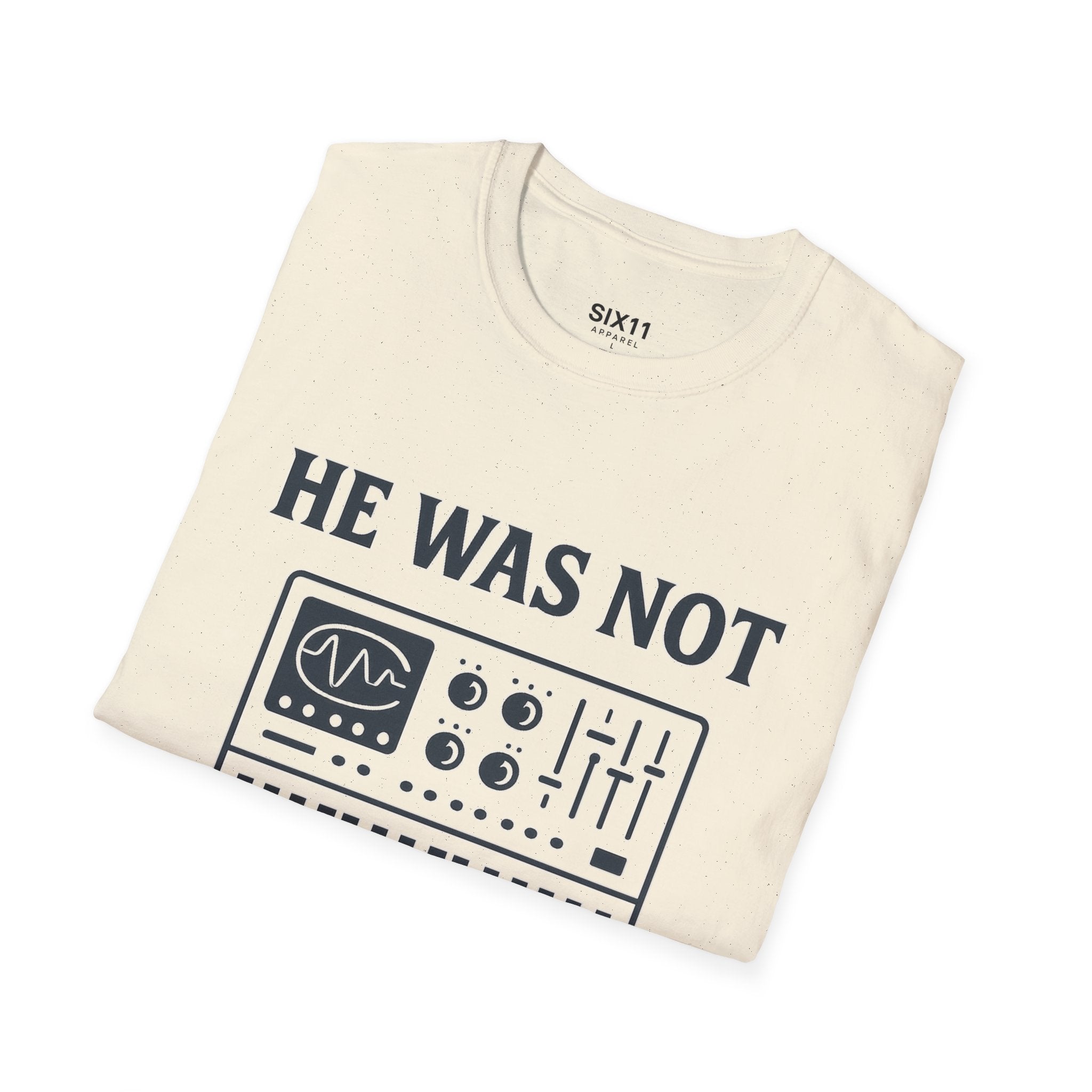 He Was Not - Psalmtronic T-Shirt – Christian Synth Keyboard Music Tee