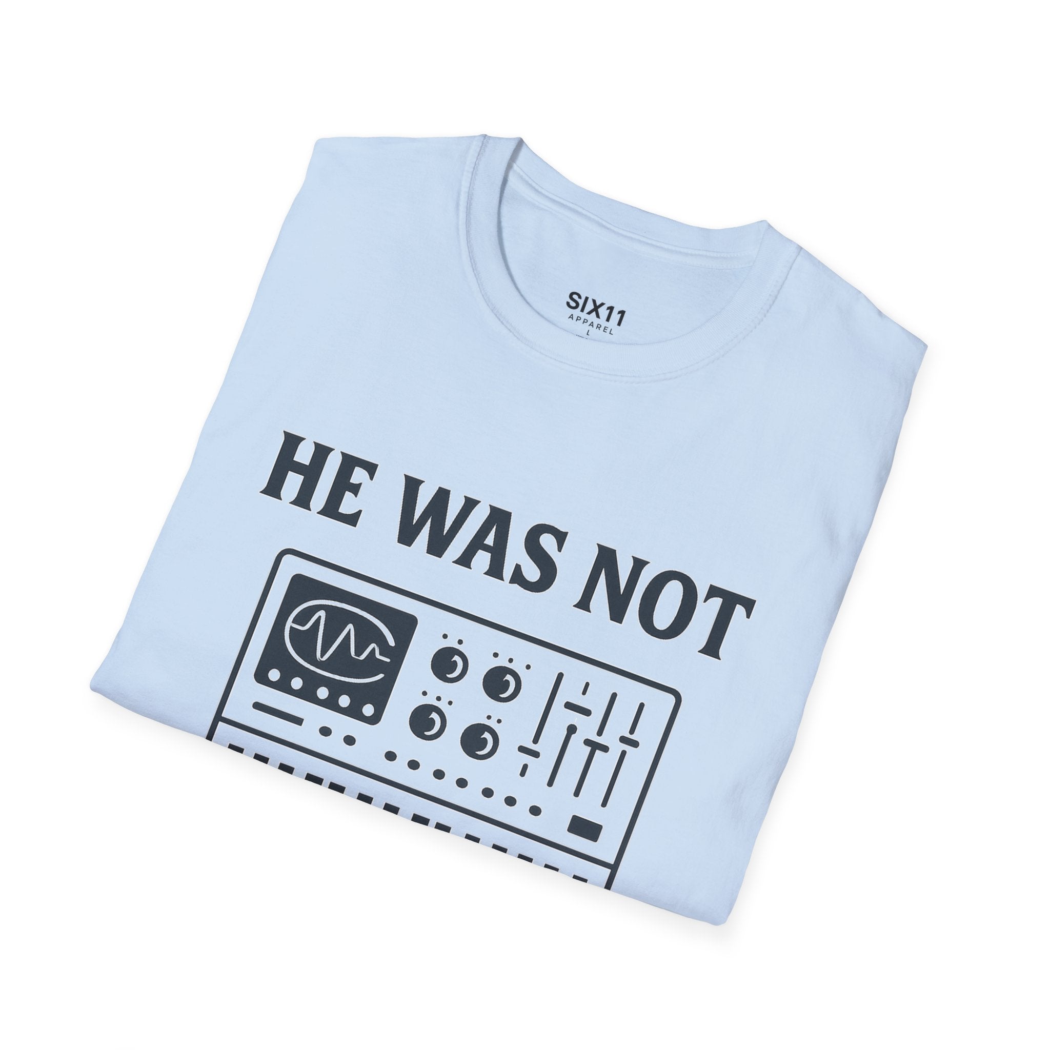 He Was Not - Psalmtronic T-Shirt – Christian Synth Keyboard Music Tee